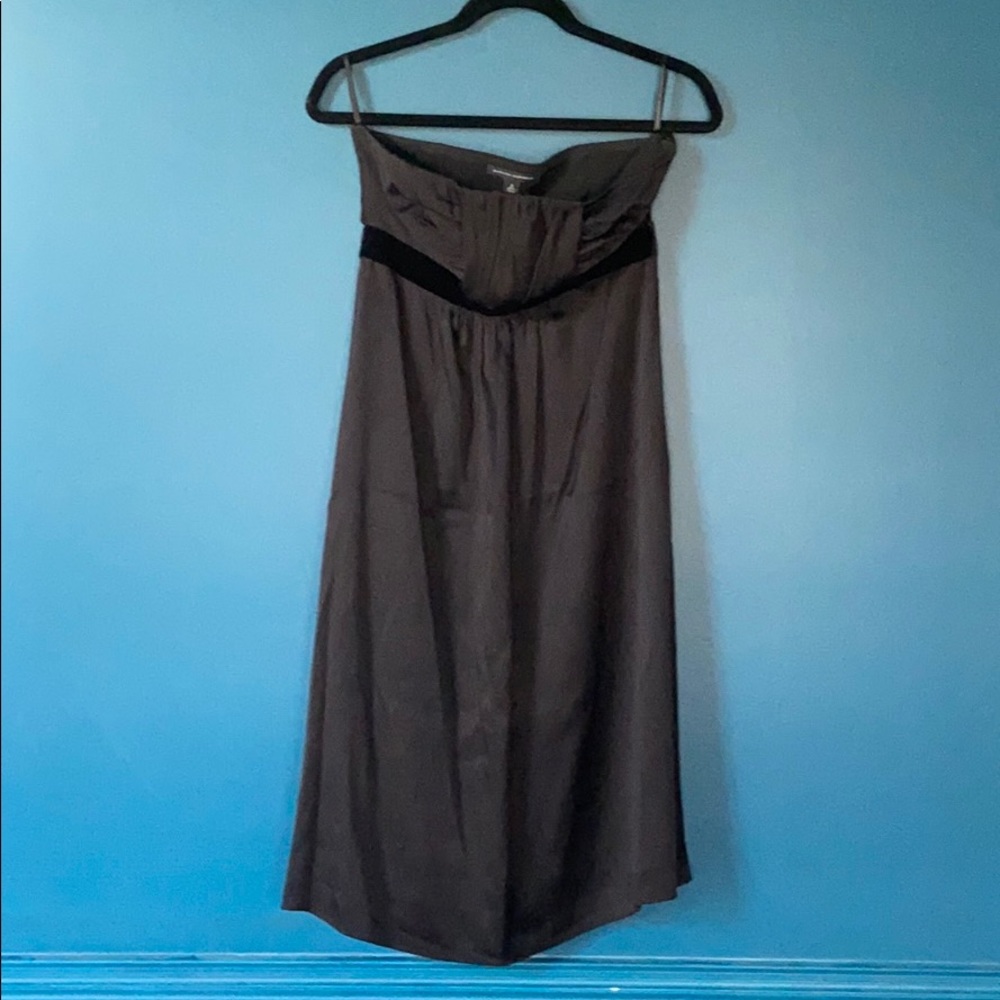 Banana Republic strapless black cocktail dress